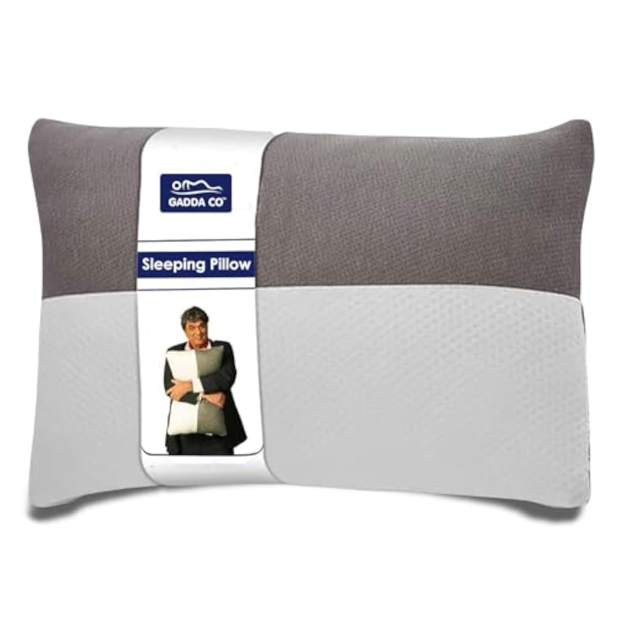 Hollow Sleeping Fiber Pillow with Zip, Height Adjustable, Soft and Fluffy